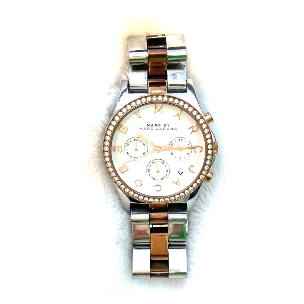 Marc by Marc Jacobs Silver & Rose Gold Watch
